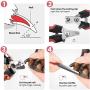 Dog & Cat Pet Nail Clippers and Trimmers with Safety Guard to Avoid Over Cutting Nails,Free Nail File,Razor Sharp Blade-Professional Grooming Tool