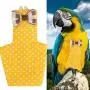 Birds Diaper, Reusable Parrots Pigeons Diaper Bowknots Costume Flight Nappy for Yellow-Sided Conure Hahns Macaw Psittacula Alexandri Birds Diaper, Reusable Parrots Pigeons Diaper Bowknots Costume Flight Nappy for Yellow-Sided Conure Hahns Macaw Psittacula Alexandri