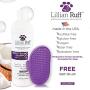 Lillian Ruff Brightening & Whitening Shampoo for Dogs – Tear Free Coconut Scent with Aloe for Dry & Sensitive Skin – Adds Shine & Luster to Coats