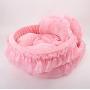 WYSBAOSHU Cute Princess Pet Bed Bow-TIE Lace Cat Dog Bed (S, Pink)