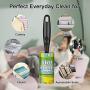 Commema Lint Rollers for Pet Hair Extra Sticky, Pet Hair Remover, Lint Remover, 2 Handles with 4 Refills, 240 Total Sheets, Lint Roller Set Brush for Dog & Cat Hair Removal, Clothes, Furniture