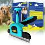 DakPets Pet Grooming Brush Effectively Reduces Shedding by up to 95% Professional Deshedding Tool for Dogs and Cats