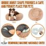 Pet Craft Supply Ultra Soft Plush Calming Medium Small Breed Dog and Cat Bed with Ultra Soft Bonus Blanket