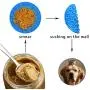 2 Pieces Lick Mat for Dogs, HAWTHOR Slow Feeder Pad with Super Strong Suction Washing Distraction Device for Dog Treats, Cat Food, Pet Bathing, Grooming, Training
