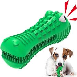 Dog Chew Toys 2020 Upgrade Dog Toys for Aggressive Chewers Large Medium Breed Crocodile Dog Toothbrush Indestructible Outside Interactive Pets Training Toys Tough Dental Chews Teething Cleaning