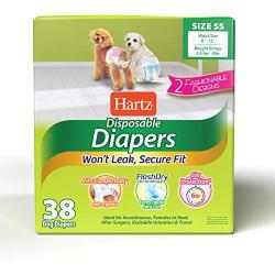 Hartz Disposable Dog Diapers and Male Wraps - Highly Absorbent for Leak Proof Protection