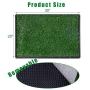 CHIFONG Dog Potty Pet Grass Pad 30'' x 20'' Dog Home Training Toilet Portable Relief System Grass Surface Dog Mat, Bite Resistant Turf Patch, Large Artificial Grass Turf Indoor Outdoor