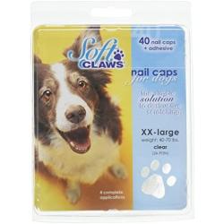 Soft Claws Dog Nail Caps Take Home Kit, XX-Large, Natural