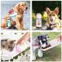 NNNN Portable Dog Water Bottle Bowl - Leak Proof Foldable Puppy Large Water Dispenser with Collapsible Drinking Feeder, Filter and Lock Key for Pet Outdoor Walking Hiking,Running Travel