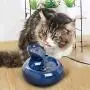 Intelligent Cat Water Fountain, Ceramic Ultra-quiet Pet Water Dispenser, Automatic Drinking Fountain for Cats and Dogs, Blue Pet supplies