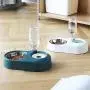 PETCARE Double Dog Cat Bowls Water and Food Bowl Set Detachable Stainless Steel Bowl Automatic Water Dispenser Bottle Pet Feeder for Small Medium Size Dog Cat PETCARE Double Dog Cat Bowls Water and Food Bowl Set Detachable Stainless Steel Bowl Automatic Water Dispenser Bottle Pet Feeder for Small Medium Size Dog Cat