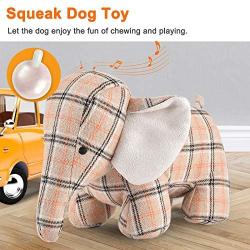 Dog Squeak Toys, Dog Toys, Chew Toy Pet Dog, Stuffed Toys for Dogs, Stuffing Squeaky Plush Dog Toy, Soft Shape Pet Toy, Dog Toys for Aggressive Chewers Medium Breed, Durable Dog Toy, Elephant