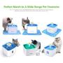 Sindello Cat Fountain Filter 9 Pack Pet Fountain Filters Replacement for 84oz/2.5L Automatic Pet Water Fountains