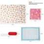 Guinea Pig Bed Blanket,Small Animals Rabbit Soft Warm Cage Cushion Pet Sleep Mat Pad Bed Cover Fluffy Blanket with Cute Paw Print for Guinea Pig Hamster Chinchillas Hedgehogs Ferrets Bunny Cats