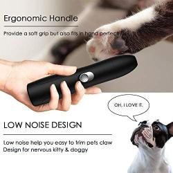 MrCrafts Dog-Nail-Grinder, Electric-Rechargeable-Pet-Nail-Grinder, Painless-Paws-Grooming-File, Dog-Nail-Clippers, Nail-Trimmer-for-Small-Medium-Large-Dogs-Cats (Model 1)