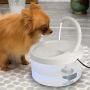 THMY Pet Water Fountain, Cat Water Dispenser, Automatic Circulating Fountain, Pet Fountain, Cat Drinking Fountain with LED Light