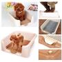 HORV Indoor Outdoor Training Tray for Dogs Litter Box Toilet with Fence, Pee Post for Male Pets, Keep Paws Dry & Floor Clean