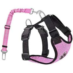 AUTOWT Dog Safety Vest Harness, Pet Car Harness Dog Safety Seatbelt Breathable Mesh Fabric Vest with Adjustable Strap for Travel and Daily Use in Vehicle for Dogs Puppy Cats
