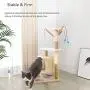 Famgizmo Cat Tree | Sisal Scratching Posts | 90cm Stable Cat Tower with Cat Cave | Cat Kitten Activity Centre | Dangling Toys | Cat Condo | Cat Furniture | Climbing Tower | Beige & Dark Blue Famgizmo Cat Tree | Sisal Scratching Posts | 90cm Stable Cat Tower with Cat Cave | Cat Kitten Activity Centre | Dangling Toys | Cat Condo | Cat Furniture | Climbing Tower | Beige & Dark Blue