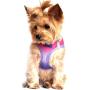 DOGGIE DESIGN Ultra Choke Free Step in Reflective Dog Harness American River Ombre Raspberry Sundae