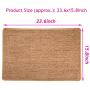 Liyahog Cat Scratching Mat, Natural Sisal Mat, Protect Carpets and Sofas