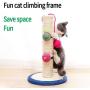 n n Scratching Posts for Indoor Cats Scratch Post with Hanging Ball，Durable Sisal Rope Scratch Post for Cats