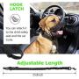LUPAPA 3-in-1 Dog Seat Belt for Vehicle Car (2-Pack), Adjustable Length Pet Safety Belt, Heavy Duty Double Buckle Elastic Buffered Reflective Nylon for Travel and Life Daily Use