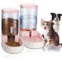 UniqueFit Pets Cats Dogs Automatic Waterer and Food Feeder 3.8 L with 1 Water Dispenser and 1 Pet Automatic Feeder