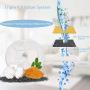Cat Water Fountain Pet Water Dispenser 2.5L/84oz Large Capacity Super Quiet Circulating Drinking Water with 3 Filters 1 Mat for Dog Kitty Stay Healthy and Hygienic