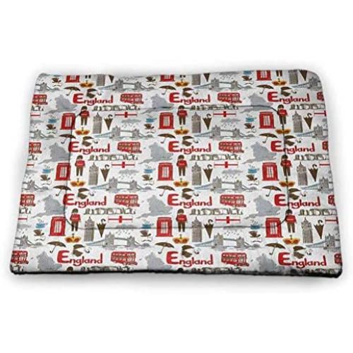 DayDayFun Llama Pet Placemat South American Domestic Animal Silhouette with Swirled Lines Abstract Alpaca Design pet Bed Warmer Orange Brown