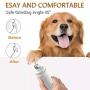 Qukpa Dog Nail Grinder Upgraded with 2 Lights,Professional 2-Speed Electric Rechargeable Pet Nail Trimmer for Small Medium Large Dogs & Cats & Pets Low Noise,Quiet Paws Grooming with 3 Grinding Ports