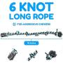 Giant Dog Rope Toy for Extra Large Dogs - 42 Inch Long 6 Knot XXL Dog Rope Toy for XL Dog - Benefits Non-Profit Animal Rescue - Indestructible Dog Toy for Aggressive Chewers and Large Dog Breeds