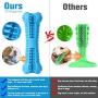 Outopu Pet Toothbrush Silicone Chew Toy - Doggy Teeth Cleaning Small Dog Bone Shape Stick Dog Toothbrush Doggy Puppy Dental Care Dog Chew Toy Dog Cleaning Mouth Teeth Care Products Pet Supplies