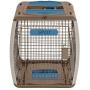 Suncast Portable Pet Carrier with Handle, Taupe/Blue, 21'' x 28'' x 22''