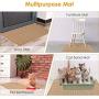 SlowTon Cat Scratcher Mat, 15.7'' X 23.6'' Durable Natural Sisal Protecting Carpet Sofa Furniture Woven Rope Scratching Pad for Cat Grinding Claws, Anti-Slip Cat Playing Sleeping Scratch Toy
