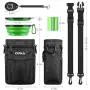 ORIA Dog Training Pouch, Dog Treat Bag, Pet Training Waist Bag with Adjustable Strap, Collapsible Dog Bowl, Storage for Treats, Toys and Training Accessories
