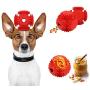 Small Dog Chew Toys, HAOPINSH Treat Dispenser Toy for Small Breed Dogs and Puppies, Rubber Interactive Dog Toys Dog Treat Dispensing Toy for Teeth Cleaning Training Chewing and Playing