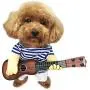 NACOCO Pet Guitar Costume Dog Costumes Cat Halloween Christmas Cosplay Party Funny Outfit Clothes (XL)