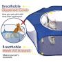 Pawaboo Small Animals Playpen, Breathable & Waterproof Small Pet Cage Tent with Zippered Cover, Portable Outdoor Yard Fence for Kitten/Puppy/Guinea Pig/Rabbits/Hamster/Chinchillas/Hedgehogs/Reptiles