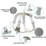 Dog Harness Heavy Duty 3M Reflective Oxford Puppy Vest Non Pulling with 2 Leash Clips