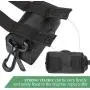 Outus 4 Dog Poop/Waste Bag Holder Leash Attachment, Dog Poop Bag Dispenser Zipper Pouch with Aluminum Keychain Clip Includes 4 Roll of Pick-up Bags, Fits for Any Dogs Leash (Black)