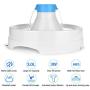 OWNPETS Pet Drinking Fountain,3L or 0.8 Gallon Quiet Automatic Eletrinic Water Fountain for Cat and Dog