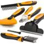 Friends Forever 6 in 1 Professional Pet Grooming Kit Box - Cats Dogs Nail Clippers & File, Wire Dog Brush/Slicker Brush, Deshedding Tool, Dematting Comb, Undercoat Rake …, SYNC66-0047UPC Friends Forever 6 in 1 Professional Pet Grooming Kit Box - Cats Dogs Nail Clippers & File, Wire Dog Brush/Slicker Brush, Deshedding Tool, Dematting Comb, Undercoat Rake …, SYNC66-0047UPC