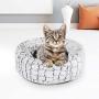 Dog Bed - Comfortable Pet Bed - Ultra Soft Fabric - Machine Washable - Self Warming Round Dogs and Cats Bed