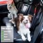 STARVII Dog Seatbelt for Cars, Fashionable Premium Denim Nylon Fabric Pet Seatbelt, Dual Use for Dog Car Harness and Dog Leash 1 Pack (Black)