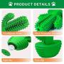 N / A Cactus Dog Toothbrush, Dog Chew Teeth Cleaning Stick, Dental Oral Care Brushing Bite Resistant Cleaning Toys, Natural Rubber Squeaky Cactus Shaped Molar Stick for Medium Large Dogs Pet.