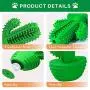 N / A Cactus Dog Toothbrush, Dog Chew Teeth Cleaning Stick, Dental Oral Care Brushing Bite Resistant Cleaning Toys, Natural Rubber Squeaky Cactus Shaped Molar Stick for Medium Large Dogs Pet.