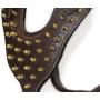 Dean and Tyler The Blade with Handle Solid Brass Hardware Leather Dog Harness, Brown, Medium - Fits Girth Size: 20-Inch to 32-Inch