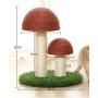 JAYLINNA Mushroom Cat Scratching Post Mini Cat Scratcher Small Cat Tree House Traning Toys for Cats Kittens Small Animals