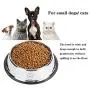 AYECEHI Stainless Steel Dog Cat Bowls Cat Food Bowls with Rubber Base for Small Dogs, Cat Dish Bowl Dog Food Bowls No Spill(Set of 2)